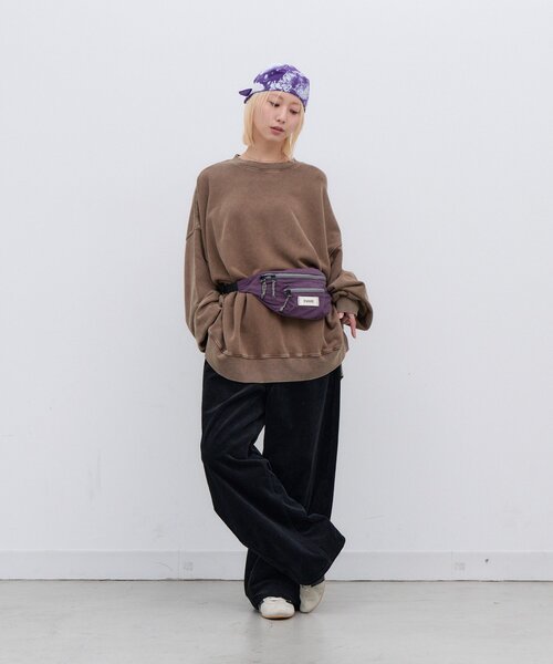 CIAOPANIC TYPY(チャオパニックティピー)の「:【TYNNE.】3ポケット配色ナイロンウエストポーチ(ボディバッグ/ウエストポーチ・レディース・ブラック/パープル/ネイビー/イエロー/バーガンディー・ONE SIZE)」の22枚目の写真