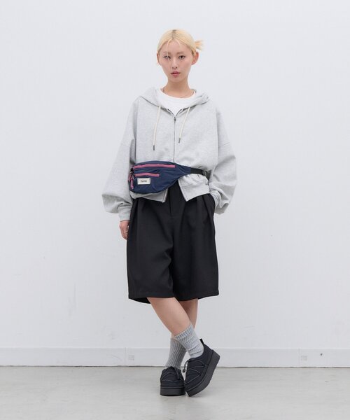 CIAOPANIC TYPY(チャオパニックティピー)の「:【TYNNE.】3ポケット配色ナイロンウエストポーチ(ボディバッグ/ウエストポーチ・レディース・ブラック/パープル/ネイビー/イエロー/バーガンディー・ONE SIZE)」の21枚目の写真