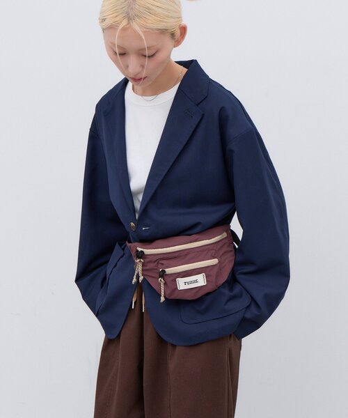 CIAOPANIC TYPY(チャオパニックティピー)の「:【TYNNE.】3ポケット配色ナイロンウエストポーチ(ボディバッグ/ウエストポーチ・レディース・ブラック/パープル/ネイビー/イエロー/バーガンディー・ONE SIZE)」の11枚目の写真