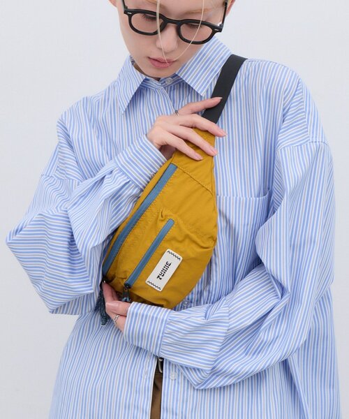 CIAOPANIC TYPY(チャオパニックティピー)の「:【TYNNE.】3ポケット配色ナイロンウエストポーチ(ボディバッグ/ウエストポーチ・レディース・ブラック/パープル/ネイビー/イエロー/バーガンディー・ONE SIZE)」の15枚目の写真