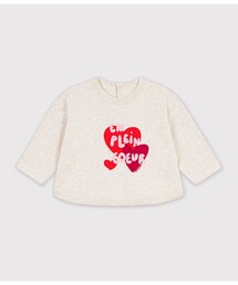PETIT BATEAU（プチバトー）の「ハートプリント長袖Tシャツ（Tシャツ/カットソー）」