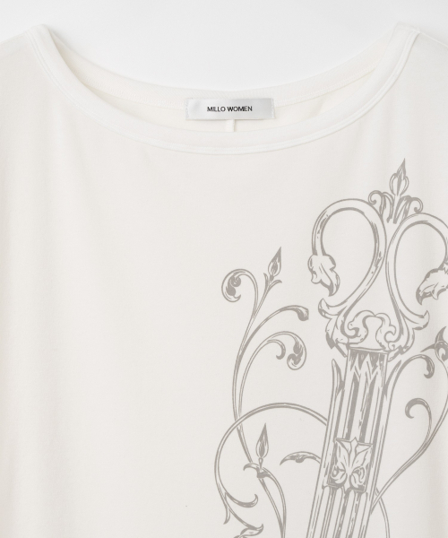 MILLO WOMEN（ミロウーマン）の「ヴィンテージコムルーズTシャツ[アイボリー]（Tシャツ/カットソー・レディース・その他・ONE SIZE）」の5枚目の写真