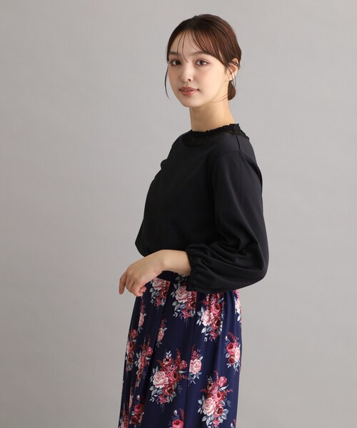 LAURA ASHLEY(ローラアシュレイ)の「フリルレース衿バルーンスリーブカットソー(Tシャツ/カットソー・レディース・アイボリー/ボルドー/ブラック・38)」の19枚目の写真