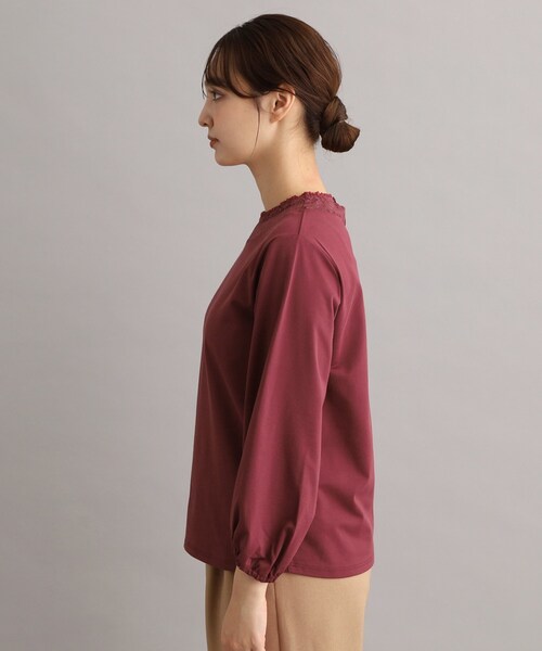 LAURA ASHLEY(ローラアシュレイ)の「フリルレース衿バルーンスリーブカットソー(Tシャツ/カットソー・レディース・アイボリー/ボルドー/ブラック・38)」の10枚目の写真