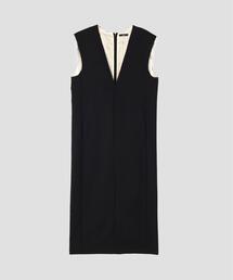 YLEVE / WOOL MOHAIR GABA x VISCOSE COTTON SATIN ONE PIECE