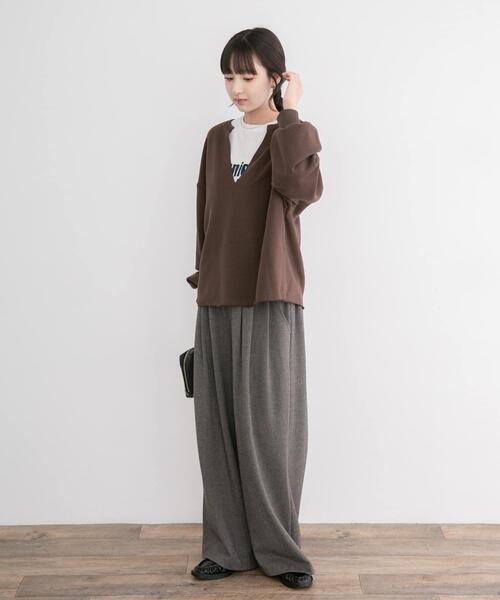 ITEMS URBANRESEARCH(アイテムズ アーバンリサーチ)の「キーネックスウェット(スウェット・レディース・ホワイト系その他/ブラウン/ピンク・FREE)」の14枚目の写真