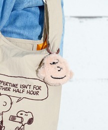 "11"≪Vintage PEANUTS≫フェイス ダイカット ポーチ付き トートバッグ(S.size)