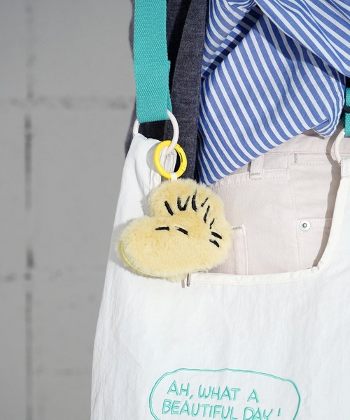 Vintage PEANUTS（ビンテージピーナッツ）の「"11"≪Vintage PEANUTS≫フェイス ダイカット ポーチ付き トートバッグ(S.size)（トートバッグ・レディース・グレー/ブラック/オフホワイト/ブラウン・ONE SIZE）」の3枚目の写真