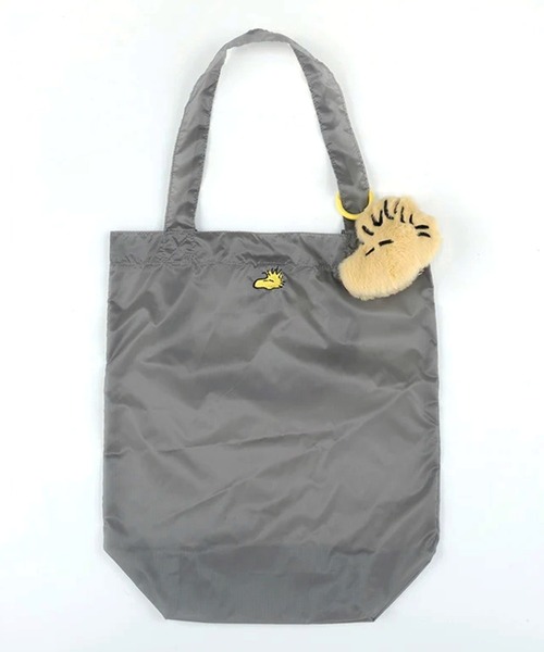 Vintage PEANUTS（ビンテージピーナッツ）の「"11"≪Vintage PEANUTS≫フェイス ダイカット ポーチ付き トートバッグ(S.size)（トートバッグ・レディース・グレー/ブラック/オフホワイト/ブラウン・ONE SIZE）」の6枚目の写真