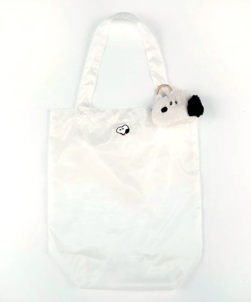 Vintage PEANUTS（ビンテージピーナッツ）の「"11"≪Vintage PEANUTS≫フェイス ダイカット ポーチ付き トートバッグ(S.size)（トートバッグ・レディース・グレー/ブラック/オフホワイト/ブラウン・ONE SIZE）」の5枚目の写真