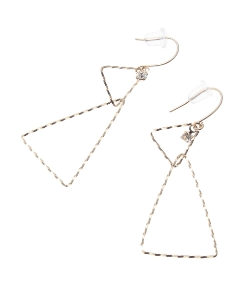 HusHusH（ハッシュアッシュ）の「メタルワイヤーピアス（ピアス（両耳用）・レディース・シルバー/ゴールド/シルバー系1/ゴールド系1・00）」の4枚目の写真