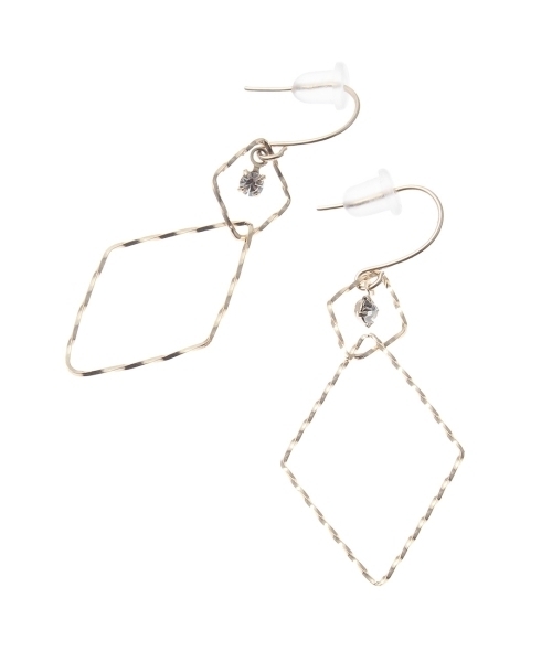 HusHusH（ハッシュアッシュ）の「メタルワイヤーピアス（ピアス（両耳用）・レディース・シルバー/ゴールド/シルバー系1/ゴールド系1・00）」の3枚目の写真