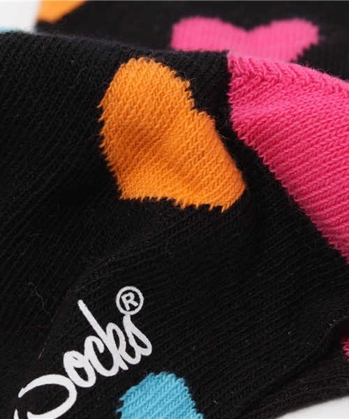 Happy Socks（ハッピーソックス）の「Happy Socks/ハッピーソックス HEART/ハート 605035（ソックス/靴下・メンズ・ブラック/ブラック×ピンク/ホワイト/ネイビー/ブラック系その他・36/41）」の8枚目の写真