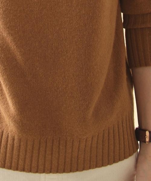 coen（コーエン）の「ラムナイロンタートルネックニット（ニット/セーター・レディース・グレー/キャメル・LARGE/MEDIUM）」の10枚目の写真