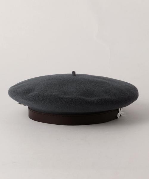 BEAUTY&YOUTH UNITED ARROWS(ビューティーアンドユースユナイテッドアローズ)の「<LAROSE> FRENCH BERET/ベレー帽◆(ハンチング/ベレー帽・メンズ・ライトグレー/ブラック・FREE)」の3枚目の写真
