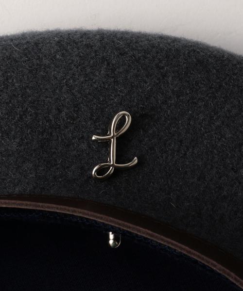 BEAUTY&YOUTH UNITED ARROWS(ビューティーアンドユースユナイテッドアローズ)の「<LAROSE> FRENCH BERET/ベレー帽◆(ハンチング/ベレー帽・メンズ・ライトグレー/ブラック・FREE)」の5枚目の写真