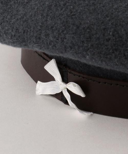 BEAUTY&YOUTH UNITED ARROWS(ビューティーアンドユースユナイテッドアローズ)の「<LAROSE> FRENCH BERET/ベレー帽◆(ハンチング/ベレー帽・メンズ・ライトグレー/ブラック・FREE)」の6枚目の写真