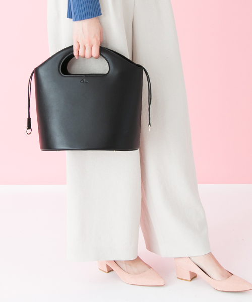 SMIRNASLI GEM,（ｻﾐｰﾙﾅｽﾘ　ｼﾞｪﾑ）の「 UR SMIR NASLI Gem.　LaundryBasketBag（ショルダーバッグ・レディース・ブラック/オフホワイト・ONE SIZE）」の19枚目の写真