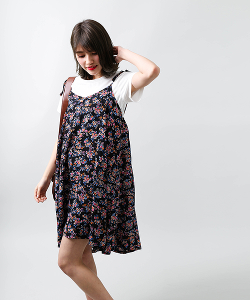 WEGO（ウィゴー）の「WEGO/【2点セット】Tシャツ付きキャミワンピース（ワンピース・レディース・ブラック/その他2/その他1/ブラック系その他/オフホワイト/その他3・FREE）」の22枚目の写真