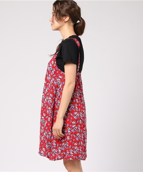 WEGO（ウィゴー）の「WEGO/【2点セット】Tシャツ付きキャミワンピース（ワンピース・レディース・ブラック/その他2/その他1/ブラック系その他/オフホワイト/その他3・FREE）」の8枚目の写真