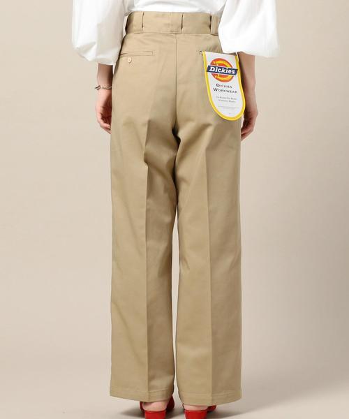 Dickies（ディッキーズ）の「【別注】＜Dickies＞ワークワイドパンツ ◆（その他パンツ・レディース・ブラック/ベージュ/オリーブ・26/28）」の4枚目の写真
