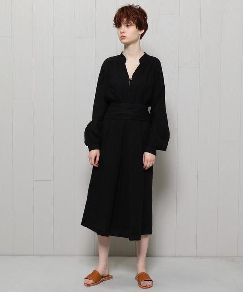 BEAUTY&YOUTH UNITED ARROWS（ビューティーアンドユースユナイテッドアローズ）の「＜BLACK CRANE＞BELT DRESS/ﾄﾞﾚｽ ◆（ワンピース・レディース・ブラック/レッド/オレンジ系その他・SMALL）」の2枚目の写真