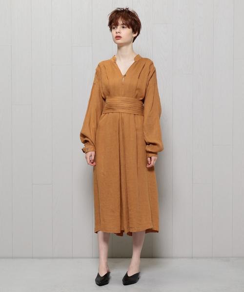 BEAUTY&YOUTH UNITED ARROWS（ビューティーアンドユースユナイテッドアローズ）の「＜BLACK CRANE＞BELT DRESS/ﾄﾞﾚｽ ◆（ワンピース・レディース・ブラック/レッド/オレンジ系その他・SMALL）」の9枚目の写真