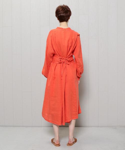 BEAUTY&YOUTH UNITED ARROWS（ビューティーアンドユースユナイテッドアローズ）の「＜BLACK CRANE＞BELT DRESS/ﾄﾞﾚｽ ◆（ワンピース・レディース・ブラック/レッド/オレンジ系その他・SMALL）」の4枚目の写真