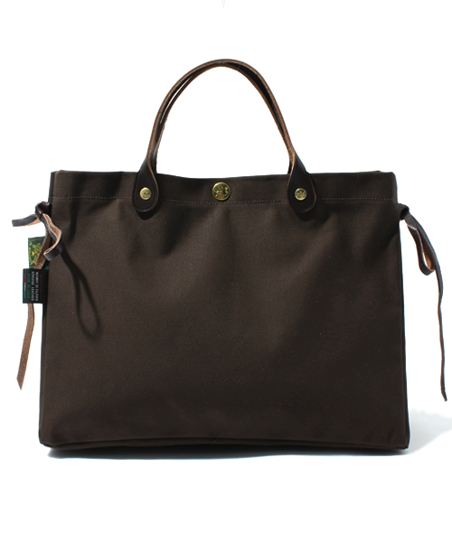 IL BISONTE(イルビゾンテ)の「IL BISONTE / CANVAS x LEATHER / TOTEBAG(トートバッグ・レディース・ブラック系その他/ライトブラウン/ナチュラル/ダークブラウン/ブラック/ネイビー/オリーブ/グレー系カモフラージュ/レッド/ブラック系その他2/ブラウン系その他/その他1/ダークブラウン系1/ブルー系その他3/ベージュ系その他/ネイビー系1・FREE)」の5枚目の写真