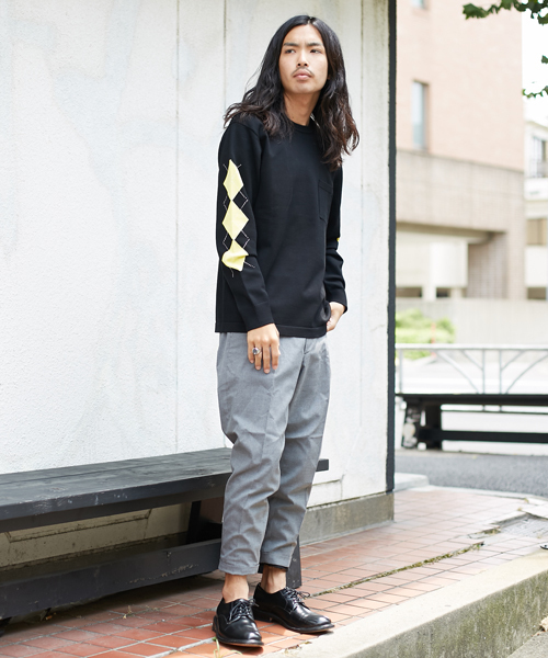 AMERICAN RAG CIE（アメリカンラグシー）の「TR ８分丈 定番クロップド スラックス（スラックス・メンズ・トップグレー/ブラック/カーキ・1/2）」の14枚目の写真