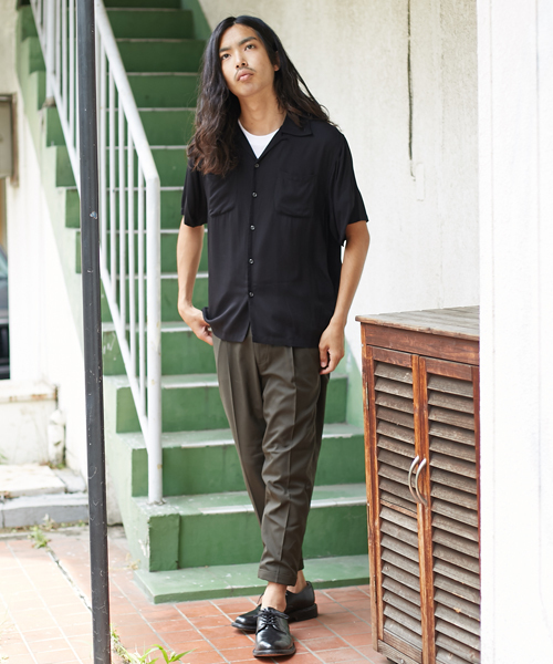 AMERICAN RAG CIE（アメリカンラグシー）の「TR ８分丈 定番クロップド スラックス（スラックス・メンズ・トップグレー/ブラック/カーキ・1/2）」の15枚目の写真