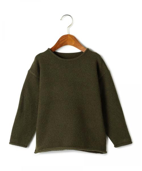 green label relaxing(グリーンレーベルリラクシング)の「WEB限定【キッズ】ハンドウォッシュ テンジクプルオーバー ◆(ニット/セーター・キッズ・ダークグレー/ダークグリーン/イエロー/ワインレッド・105/135/125/115)」の7枚目の写真