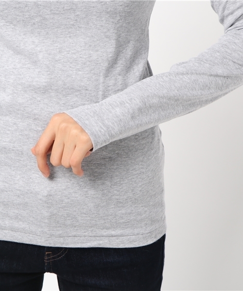 PETIT BATEAU（プチバトー）の「タートルネック長袖Ｔシャツ（Tシャツ/カットソー・レディース・霜降りグレー・MEDIUM/X-SMALL/SMALL）」の5枚目の写真