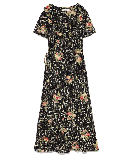 Snidel スナイデル の Cancam 4月号掲載 カシュクールフリルミドルワンピース ワンピース Wear