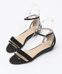 アンクルストラップウェッジサンダル