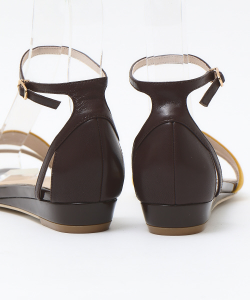 PICHE ABAHOUSE（ピシェ アバハウス）の「アンクルストラップウェッジサンダル（サンダル・レディース・ライトブルー/ブラック/ピンク/マスタード・38/39/35/36/37/40/34）」の13枚目の写真