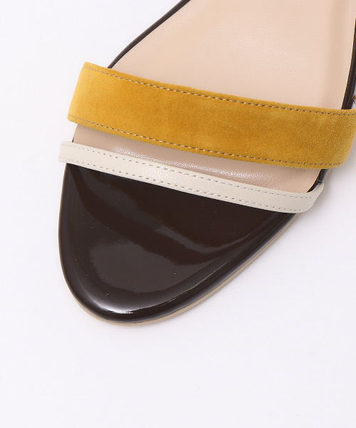 PICHE ABAHOUSE（ピシェ アバハウス）の「アンクルストラップウェッジサンダル（サンダル・レディース・ライトブルー/ブラック/ピンク/マスタード・38/39/35/36/37/40/34）」の10枚目の写真