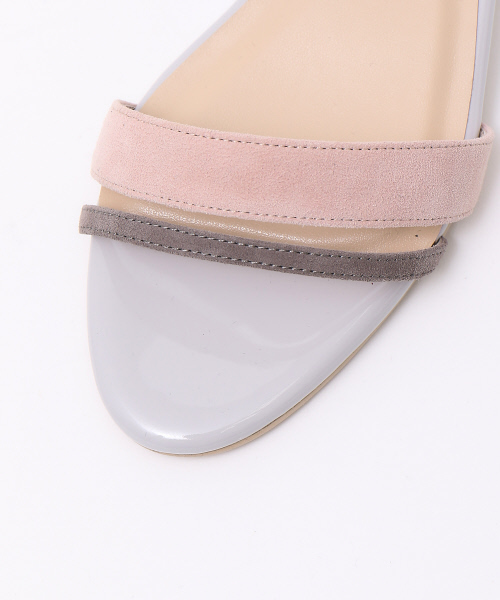 PICHE ABAHOUSE（ピシェ アバハウス）の「アンクルストラップウェッジサンダル（サンダル・レディース・ライトブルー/ブラック/ピンク/マスタード・38/39/35/36/37/40/34）」の8枚目の写真