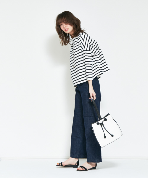 PICHE ABAHOUSE（ピシェ アバハウス）の「アンクルストラップウェッジサンダル（サンダル・レディース・ライトブルー/ブラック/ピンク/マスタード・38/39/35/36/37/40/34）」の5枚目の写真