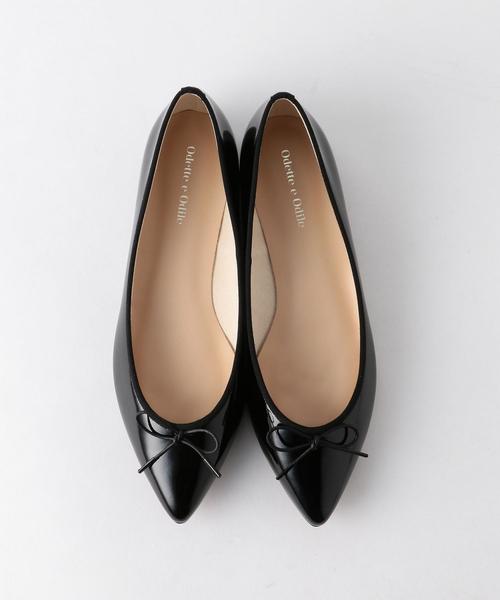 ODETTE E ODILE（オデットエオディール）の「OFD ポインテッドバレリーナ CT15↓↑（バレエシューズ・レディース・ゴールド/ブラック/レッド・21.5㎝/24.5cm/23cm/22.5cm/25cm/22cm/23.5cm/24cm）」の2枚目の写真