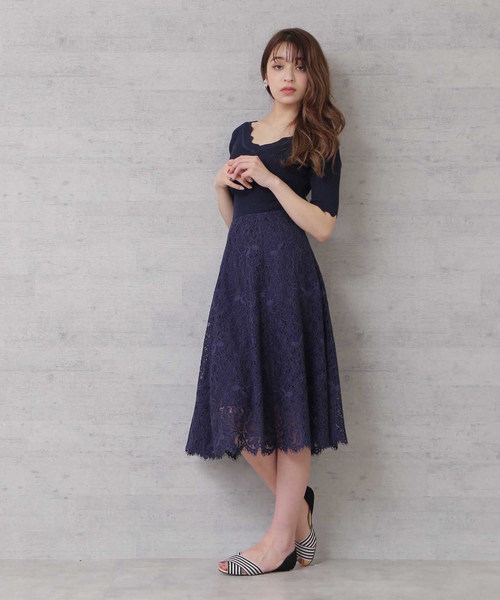 FREE'S MART（フリーズマート）の「◆スカラトリムＶネックリブニット（ニット/セーター・レディース・グレー/ホワイト/ピンク/ネイビー・FREE）」の12枚目の写真