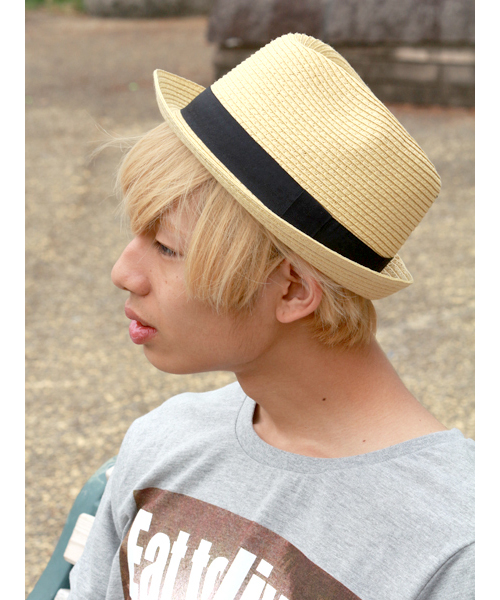 WEGO（ウィゴー）の「WEGO/ペーパーブレードハット（ハット・メンズ・ブラウン/ベージュ/ネイビー・FREE）」の3枚目の写真