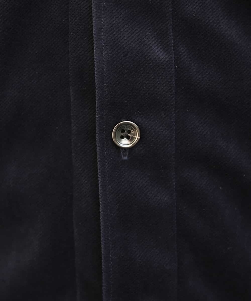 MICHEL KLEIN HOMME (ミッシェルクランオム)の「シャツ(マイクロベロアツイル)(シャツ/ブラウス・メンズ・カーキ/ネイビー・SMALL/MEDIUM/LARGE/X-LARGE)」の15枚目の写真