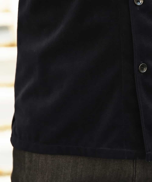 MICHEL KLEIN HOMME (ミッシェルクランオム)の「シャツ(マイクロベロアツイル)(シャツ/ブラウス・メンズ・カーキ/ネイビー・SMALL/MEDIUM/LARGE/X-LARGE)」の16枚目の写真