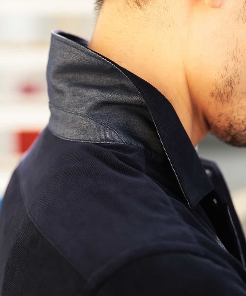MICHEL KLEIN HOMME (ミッシェルクランオム)の「シャツ(マイクロベロアツイル)(シャツ/ブラウス・メンズ・カーキ/ネイビー・SMALL/MEDIUM/LARGE/X-LARGE)」の19枚目の写真