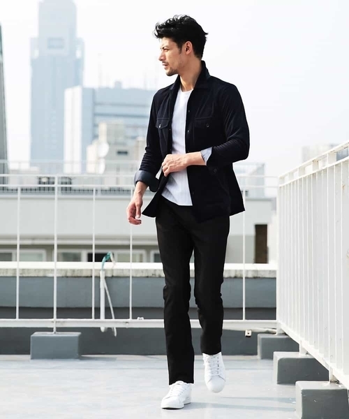 MICHEL KLEIN HOMME (ミッシェルクランオム)の「シャツ(マイクロベロアツイル)(シャツ/ブラウス・メンズ・カーキ/ネイビー・SMALL/MEDIUM/LARGE/X-LARGE)」の21枚目の写真