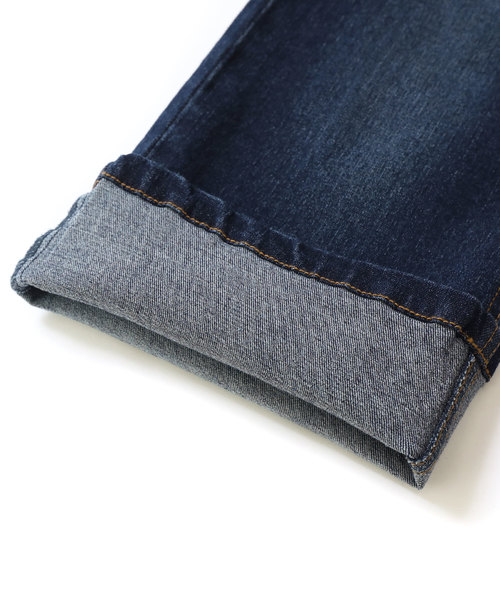 devirock（デビロック）の「楽デニム ストレッチワイドデニムパンツ ワイドパンツ（デニムパンツ・キッズ・ネイビー/サックスブルー/ブルー系その他/ワンウォッシュ・110cm/100cm/120cm/130cm/140cm/150cm/160cm）」の15枚目の写真