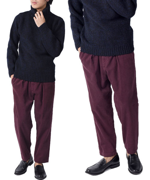 SHIPS JET BLUE(シップスジェットブルー)の「【MEN'S NON-NO 12月号P36掲載】SHIPS JET BLUE: コーデュロイ イージーパンツ◇(その他パンツ・メンズ・ブラウン/ブラック/ゴールド/ワイン・MEDIUM/SMALL/X-SMALL/LARGE)」の3枚目の写真