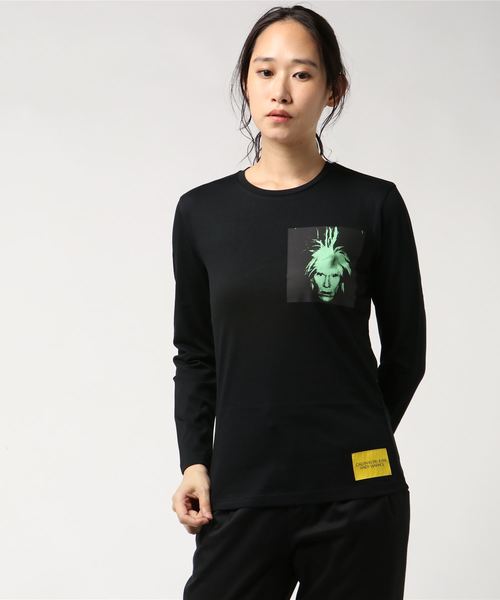 Calvin Klein Jeans(カルヴァンクラインジーンズ)の「ウォーホル ポートレート レギュラーフィット ロング スリーブ シャツ(Tシャツ/カットソー・レディース・ホワイト/ブラック・SMALL/MEDIUM/LARGE)」の5枚目の写真