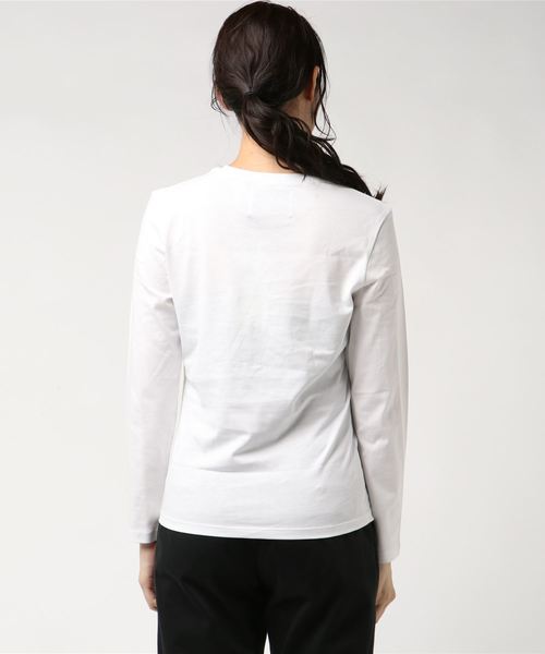 Calvin Klein Jeans(カルヴァンクラインジーンズ)の「ウォーホル ポートレート レギュラーフィット ロング スリーブ シャツ(Tシャツ/カットソー・レディース・ホワイト/ブラック・SMALL/MEDIUM/LARGE)」の4枚目の写真